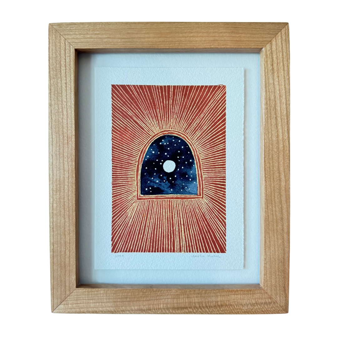 And the Moon - Original Artwork by Amelia Morton