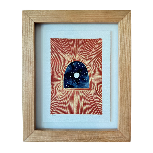 And the Moon - Original Artwork by Amelia Morton