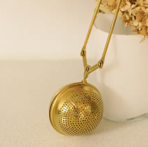 Gold Tea Strainer