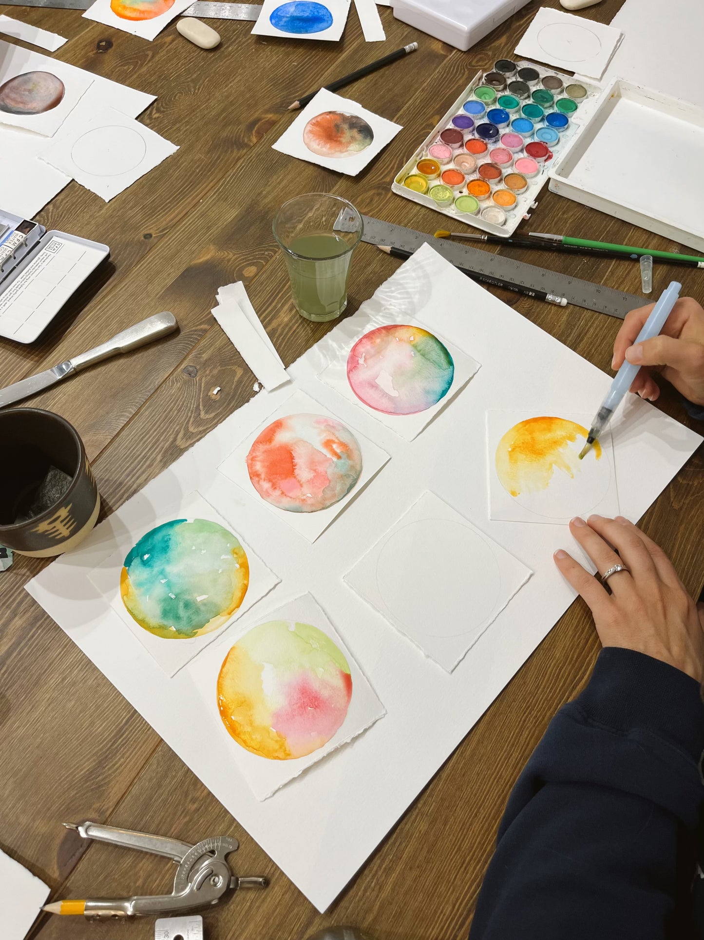 11/26 Watercolor Moons with Amelia Morton 5pm - 7pm